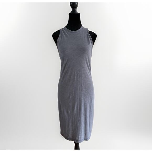 Standard James Perse Tank Dress – Size 2 – Gray Stretch Knit, Minimalist Travel - Picture 2 of 9